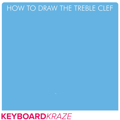 How to draw treble clef easily