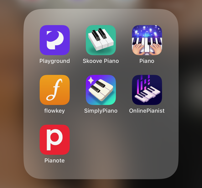 all piano apps I've tested