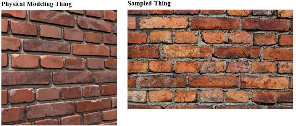 Physically Modeled Bricks & Sampled bricks