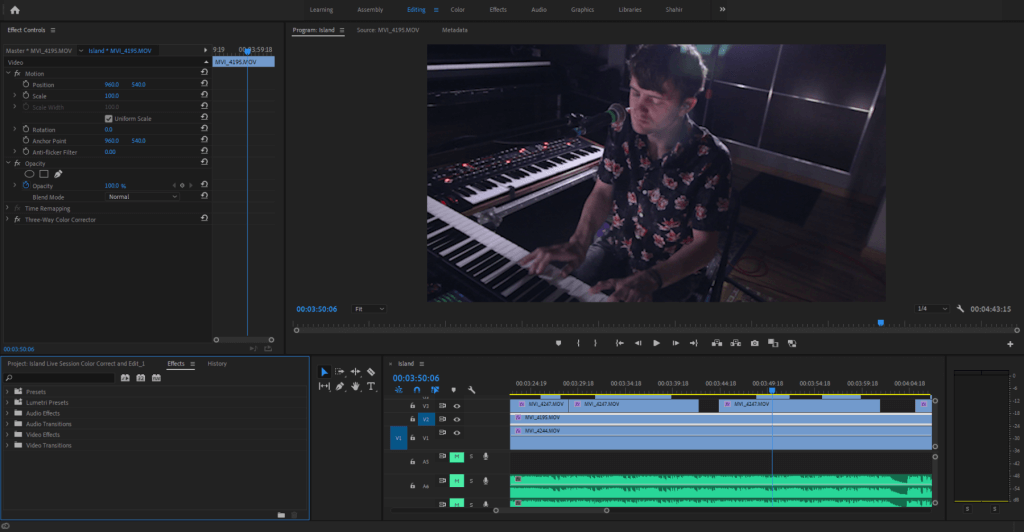Recording Piano Videos In Editor