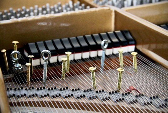Bolts and Nuts in a piano