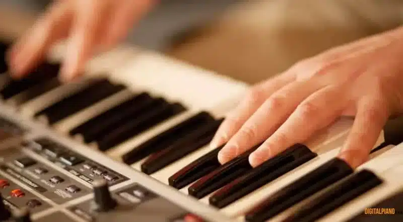 me playing keyboard. at church