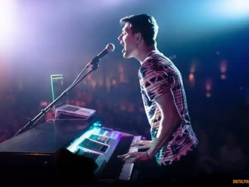 Chris Senner playing mellotron VSTs live